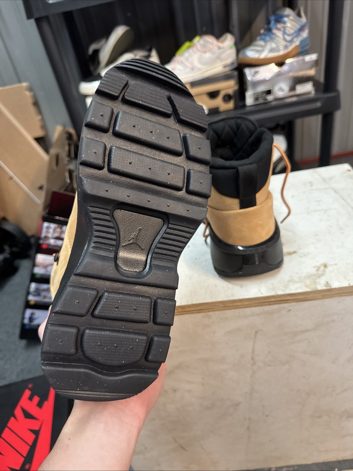 Size 8 - Jordan City Boots ~ Flax Black | Comes With Replacement Box