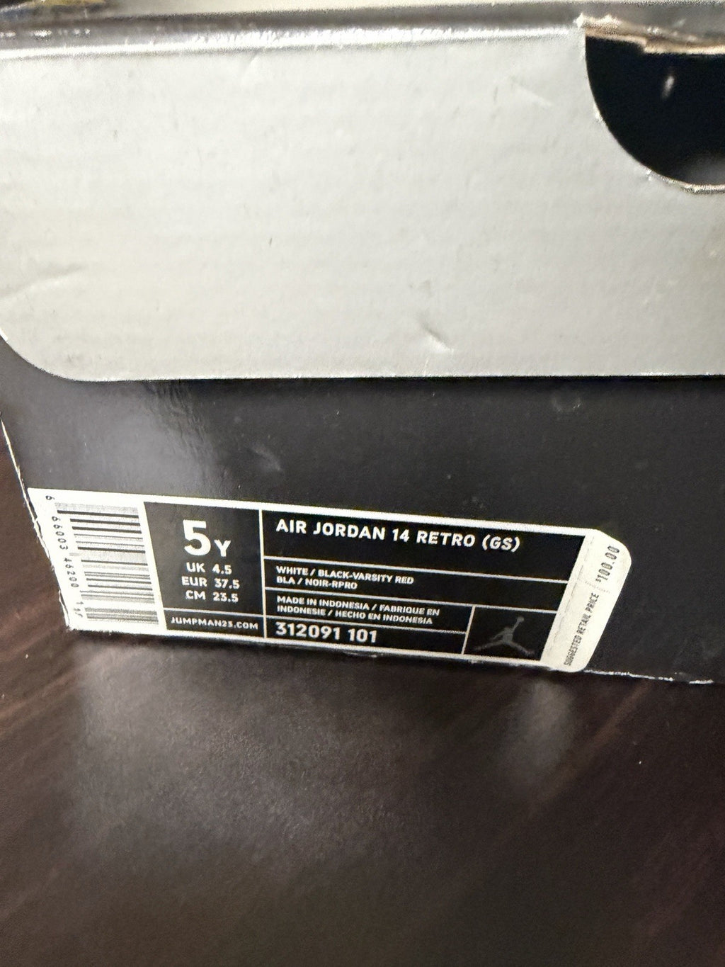 NIKE AIR JORDAN XIV 14 RETRO GS CANDY CANE CHICAGO RIP HAMILTON RED 5Y