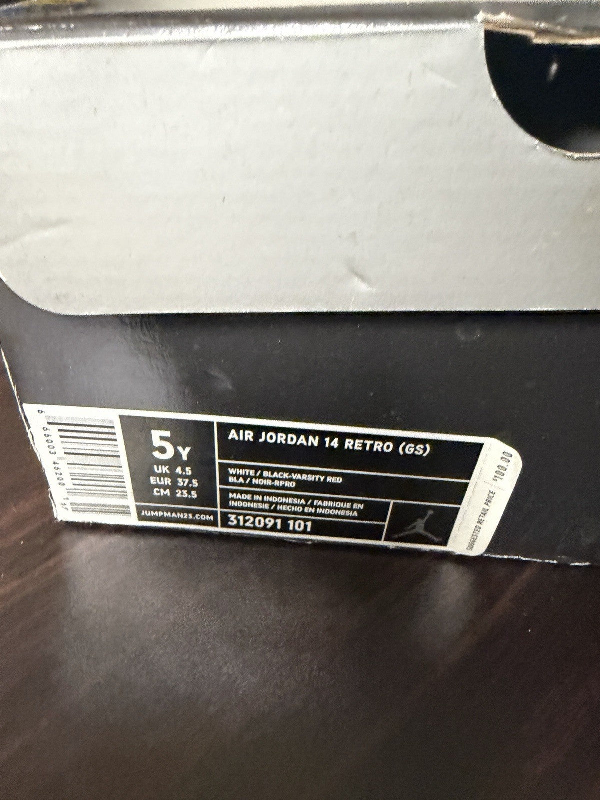 NIKE AIR JORDAN XIV 14 RETRO GS CANDY CANE CHICAGO RIP HAMILTON RED 5Y