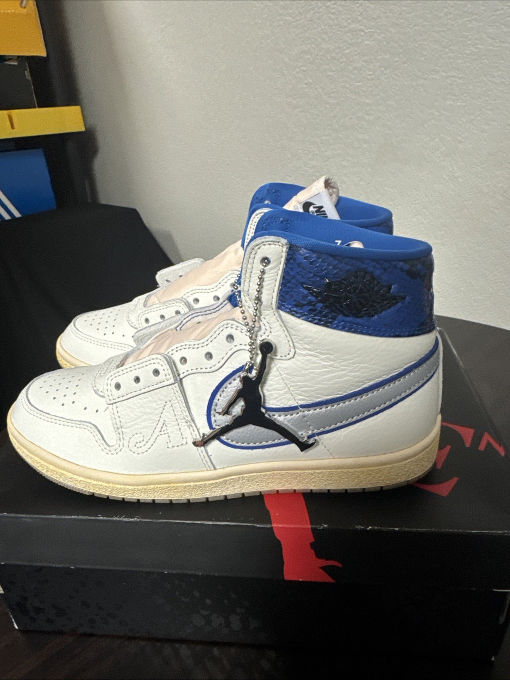 Nike Jordan Air Ship x Awake NY Athletic Sneaker Men's 7 White FN8675-104