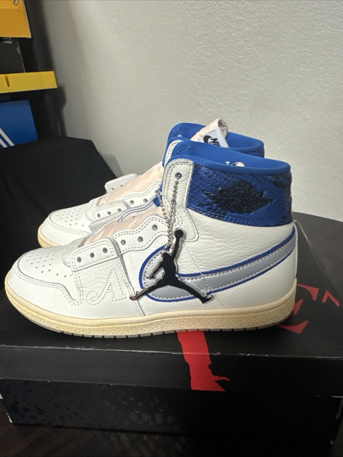 Nike Jordan Air Ship x Awake NY Athletic Sneaker Men's 7 White FN8675-104