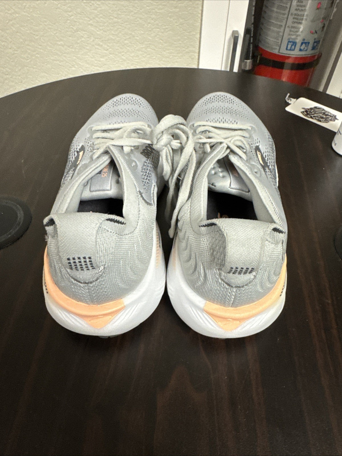 Brooks Adrenaline GTS 25 Women's Size 9 Grey Peach Running Shoes 1204431B032