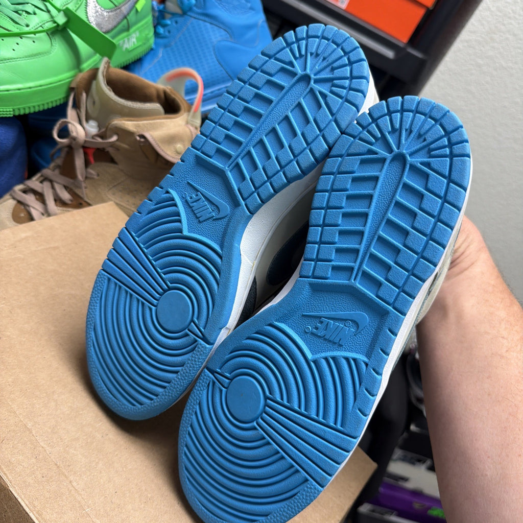 1/5 Sample Nike Dunk Low Very Rare NYX Vivid Blue / Grey Pavement Mens 2008