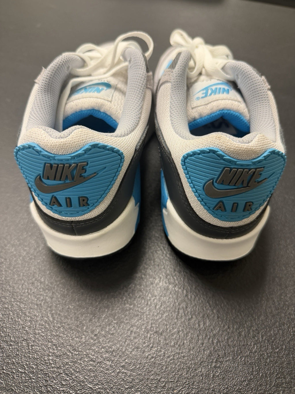 Nike Air Max 90 Men's Shoes (Platinum Tint/Blue Lightning/Wolf Grey/Iron Grey)