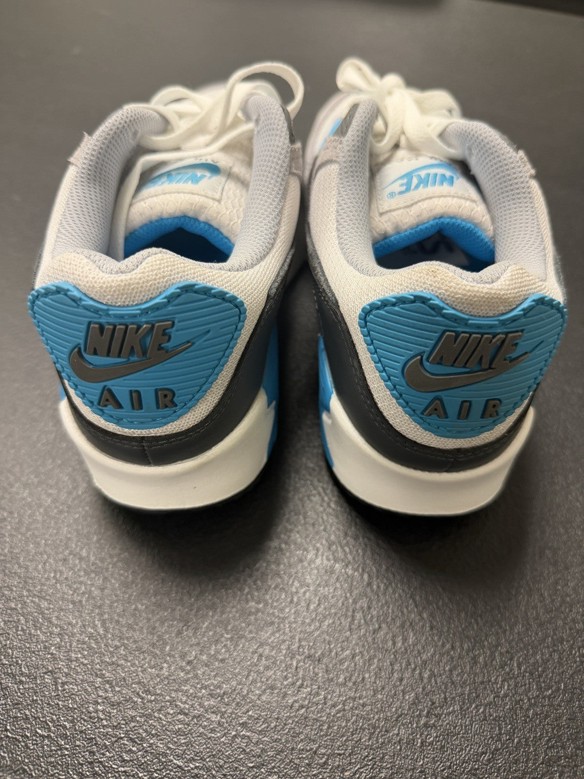 Nike Air Max 90 Men's Shoes (Platinum Tint/Blue Lightning/Wolf Grey/Iron Grey)