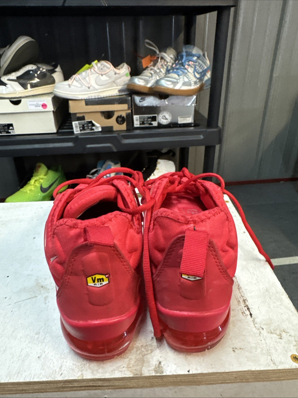 Size 7 - Nike Air Vapormax Plus Triple Red | Replacement Box