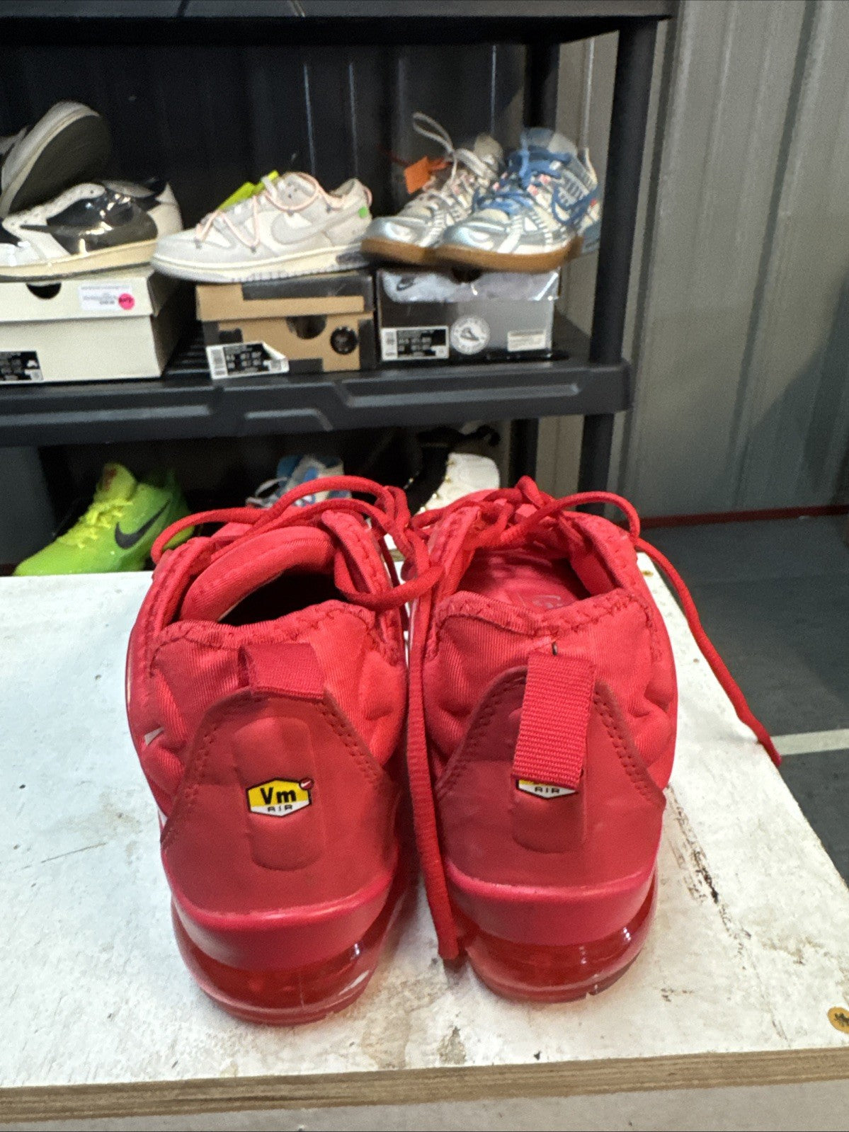 Size 7 - Nike Air Vapormax Plus Triple Red | Replacement Box