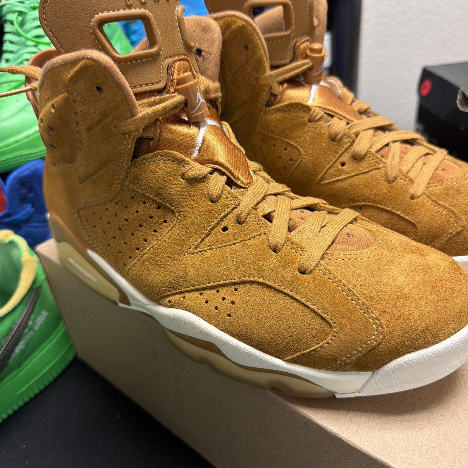 Nike Air Jordan 6 Retro Wheat 2017 Men's Size 10 Golden Harvest (209)
