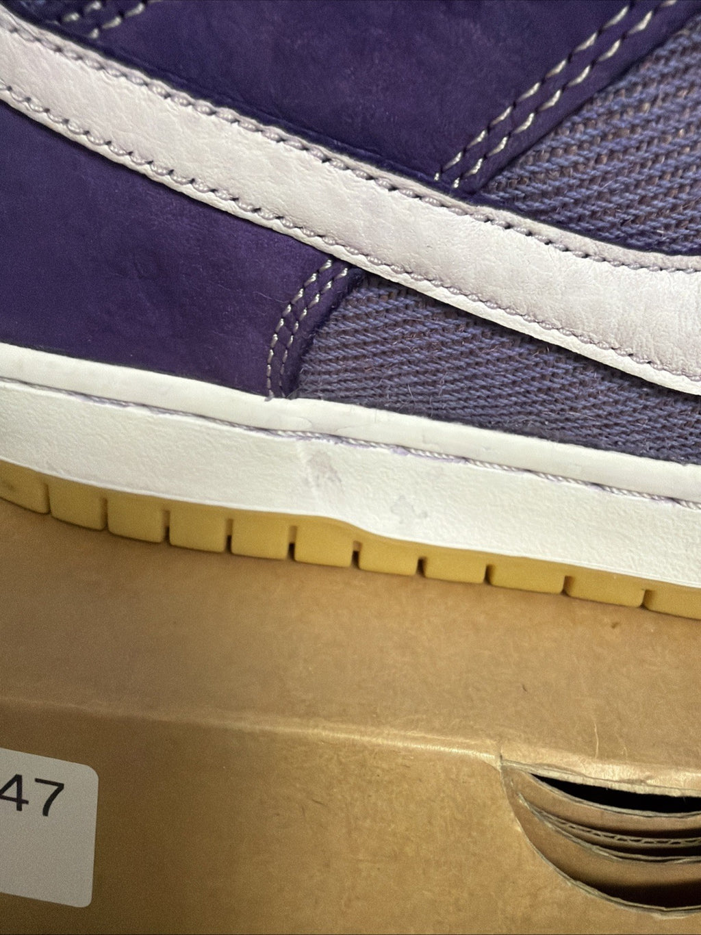 Size 10 - Nike Dunk SB Low Unbleached Pack - Lilac