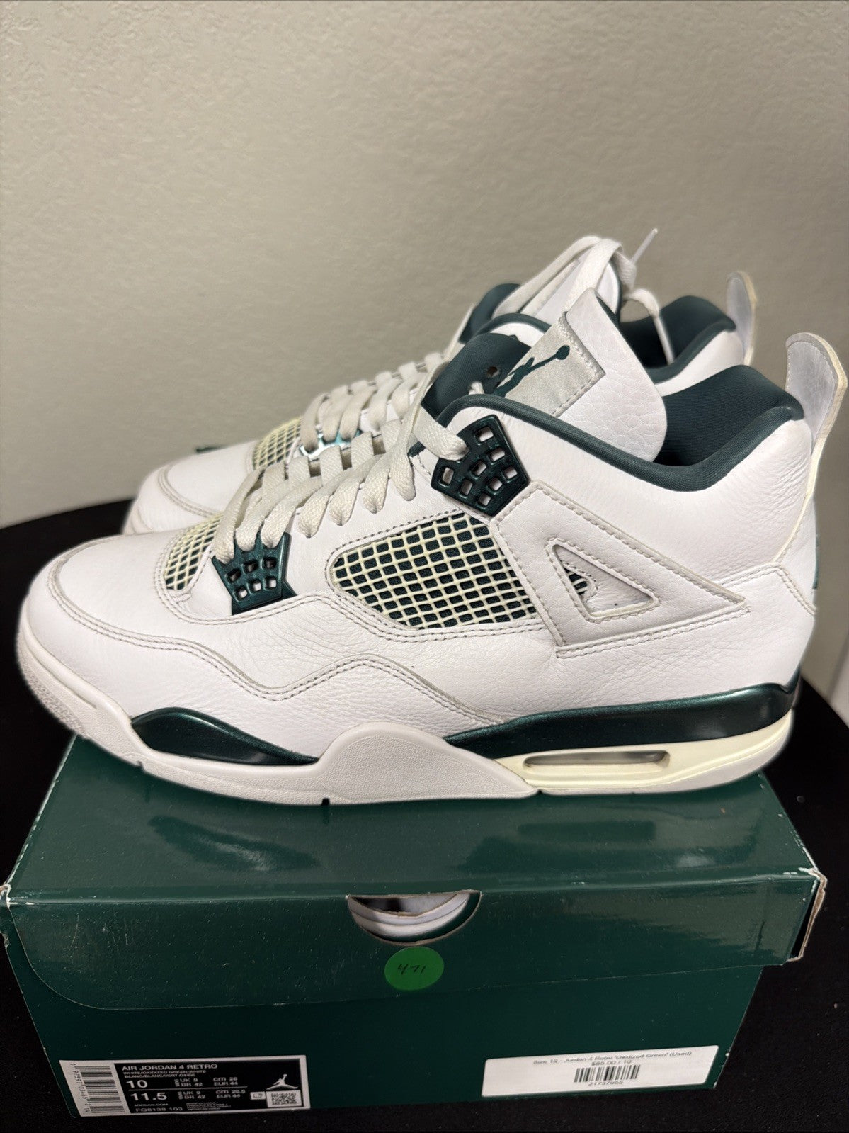 Jordan 4 Retro Oxidized Green, FQ8138-103, Size 10M, Deadstock, Fast Shipping!