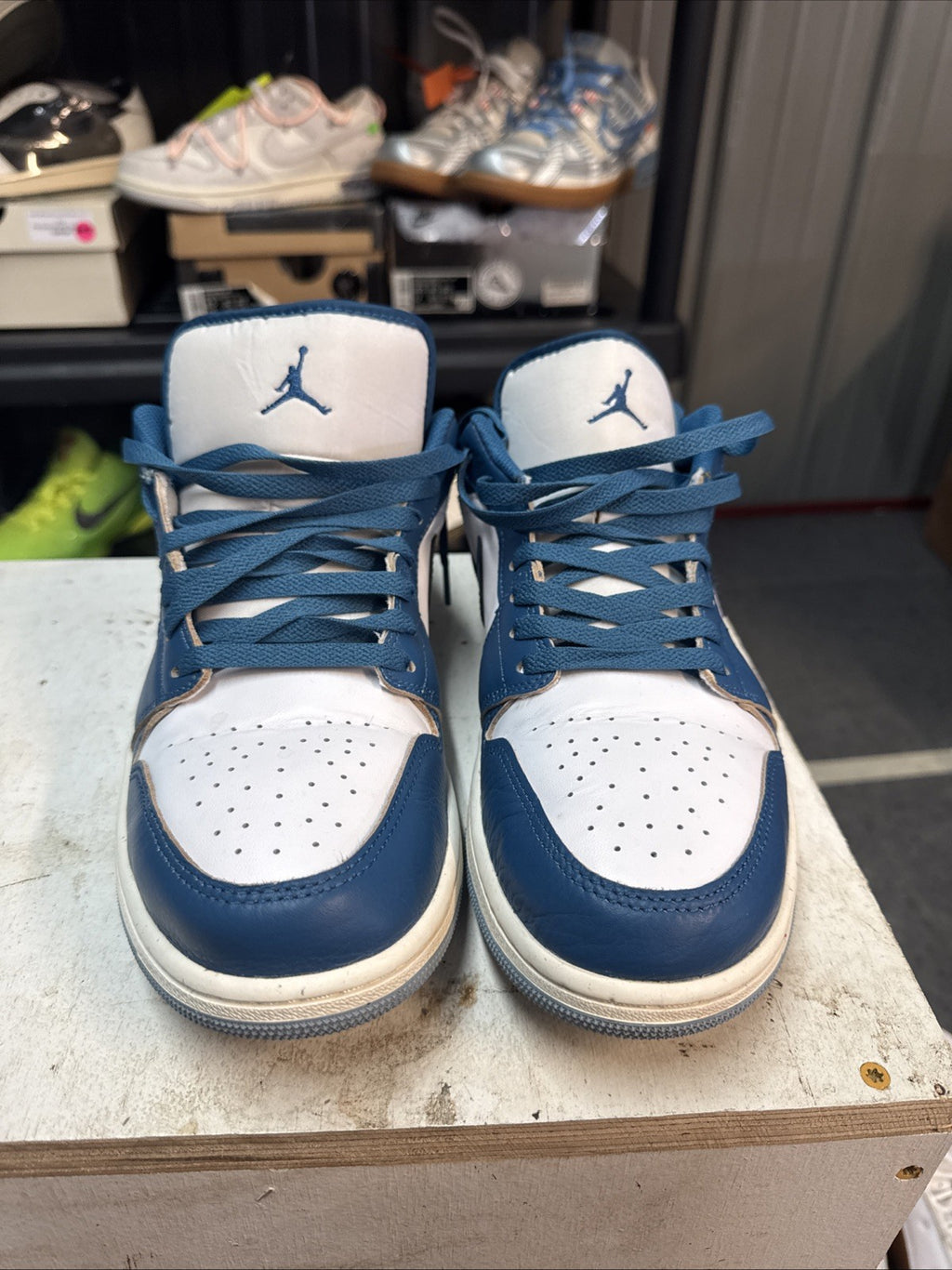 Size 11 - Jordan Air Jordan 1 Low SE Blue White | Replacement Box