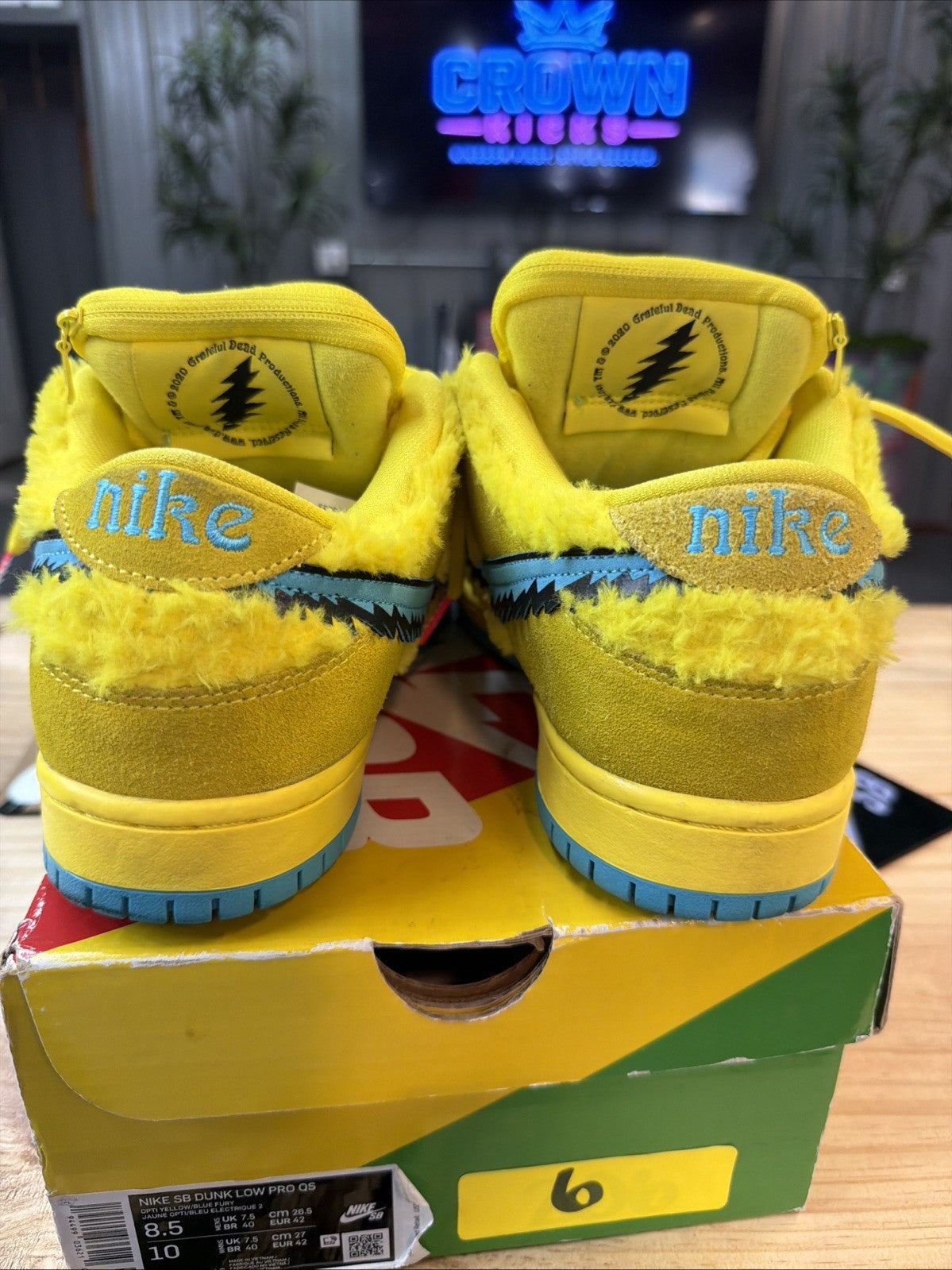 Size 8.5 - Nike Dunk Low SB x Grateful Dead Yellow Bear