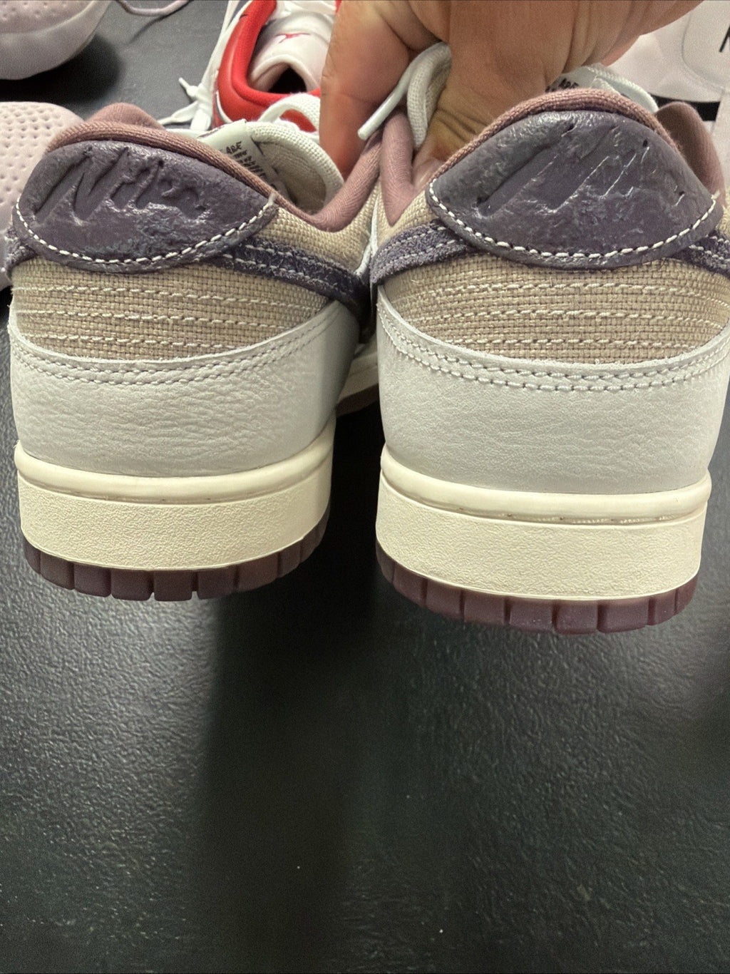 Men's Nike Dunk Low Retro SE Off White/Dark Raisin (IB6752 100)
