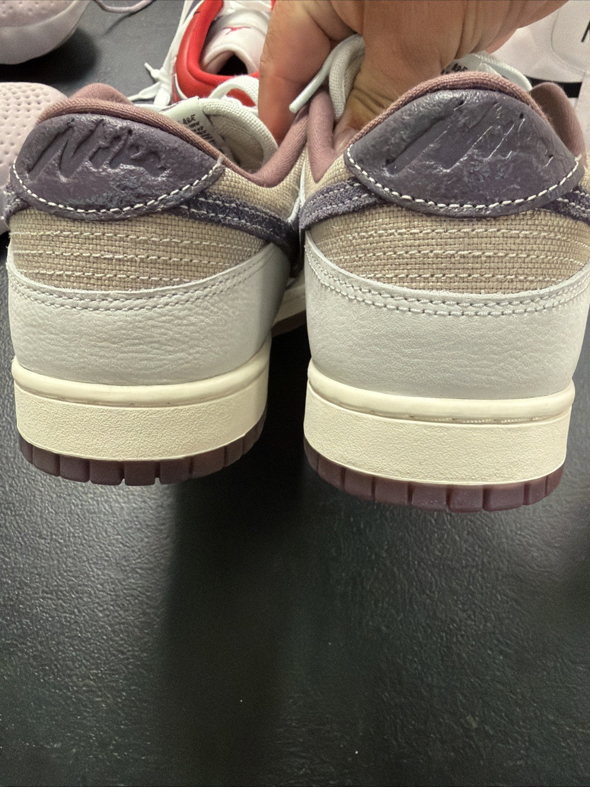 Men's Nike Dunk Low Retro SE Off White/Dark Raisin (IB6752 100)