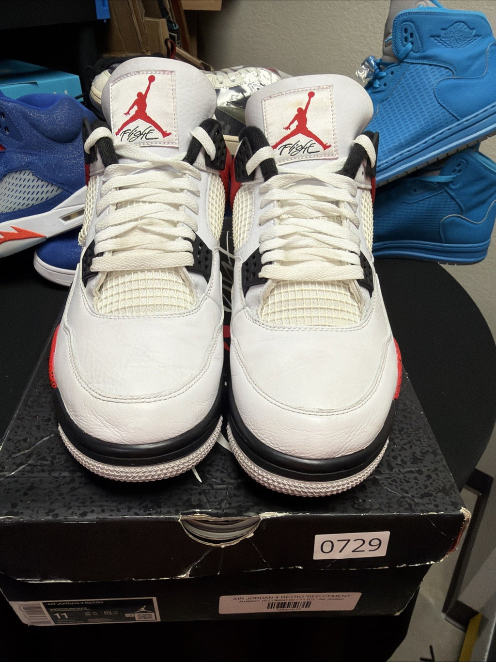 Size 11 - Jordan 4 Retro Mid Red Cement