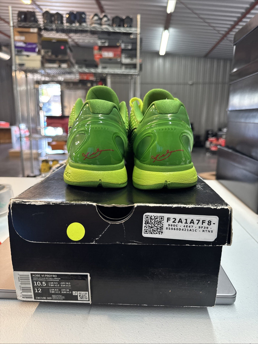 Size 10.5- Nike Kobe 6 Protro Grinch