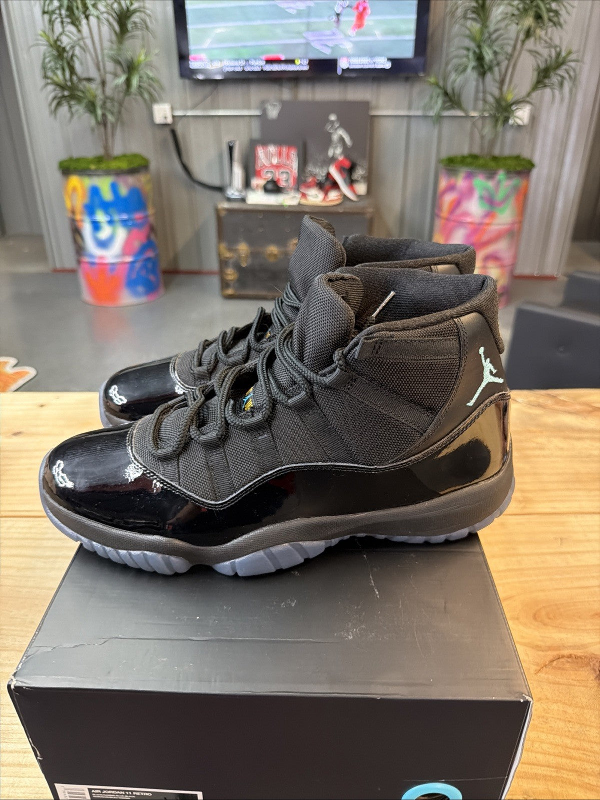 Nike Air Jordan 11 Retro Black / Gamma Blue - Black CT8012-047 Men's Size 13