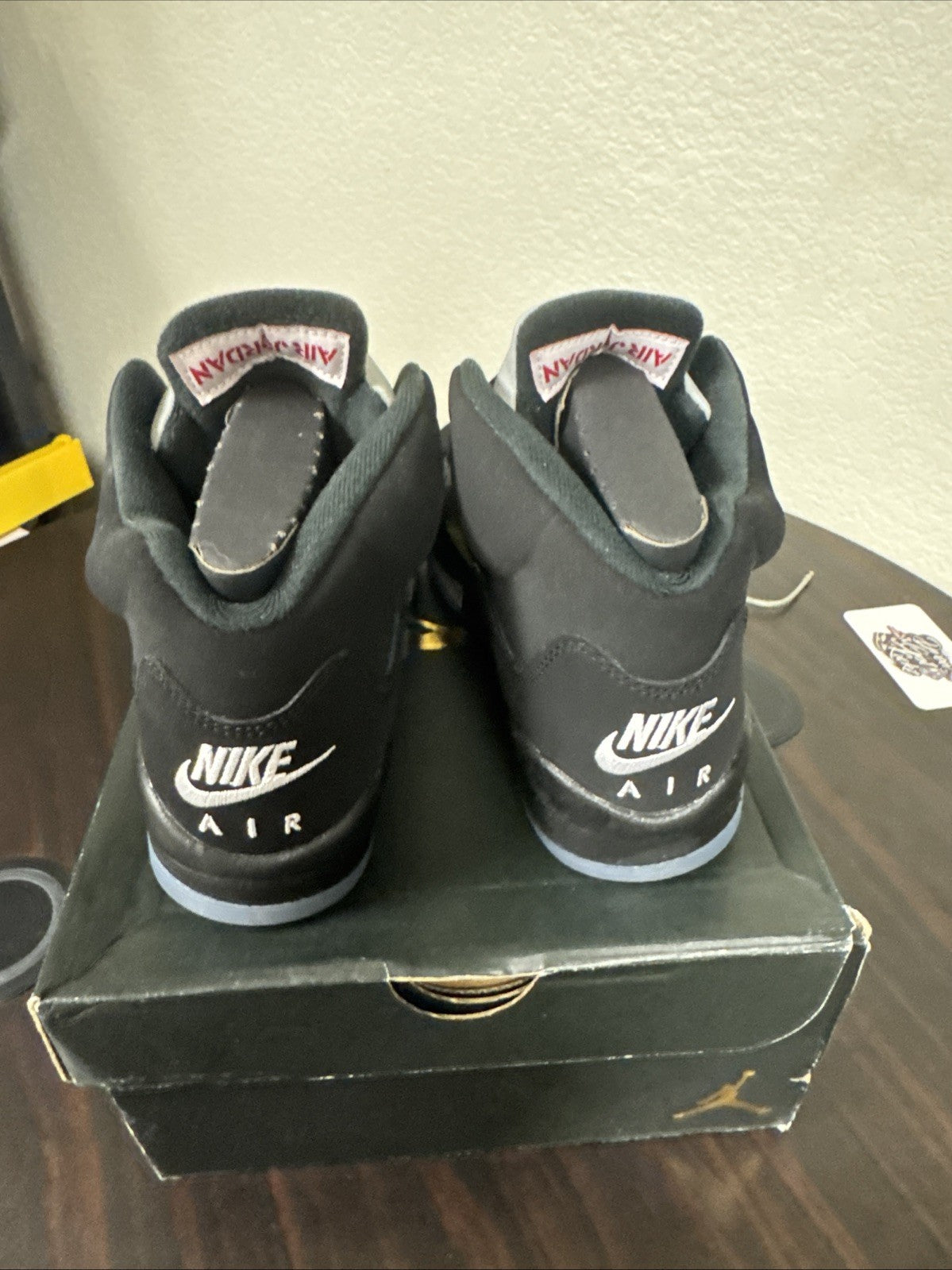 2016 jordan black metallic 5 size 5y