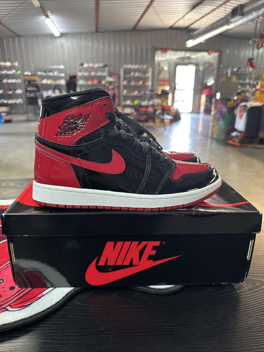 SIZE 10 - Nike Air Jordan 1 High Retro OG "Patent Bred"