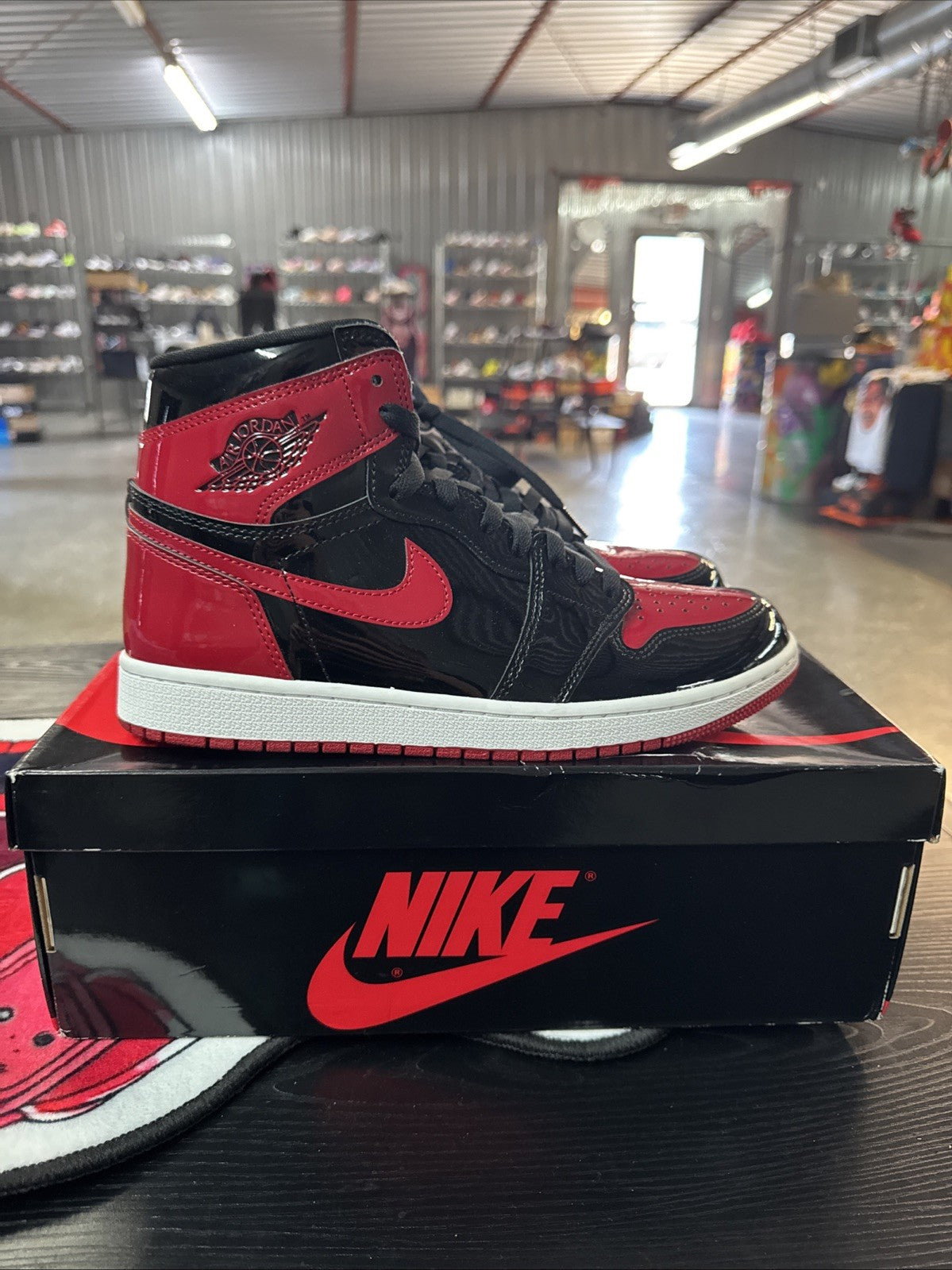 SIZE 10 - Nike Air Jordan 1 High Retro OG "Patent Bred"