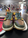Size 10 - Nike Dunk Low Scrap Archaeo Brown Green Colorblock | Replacement Box