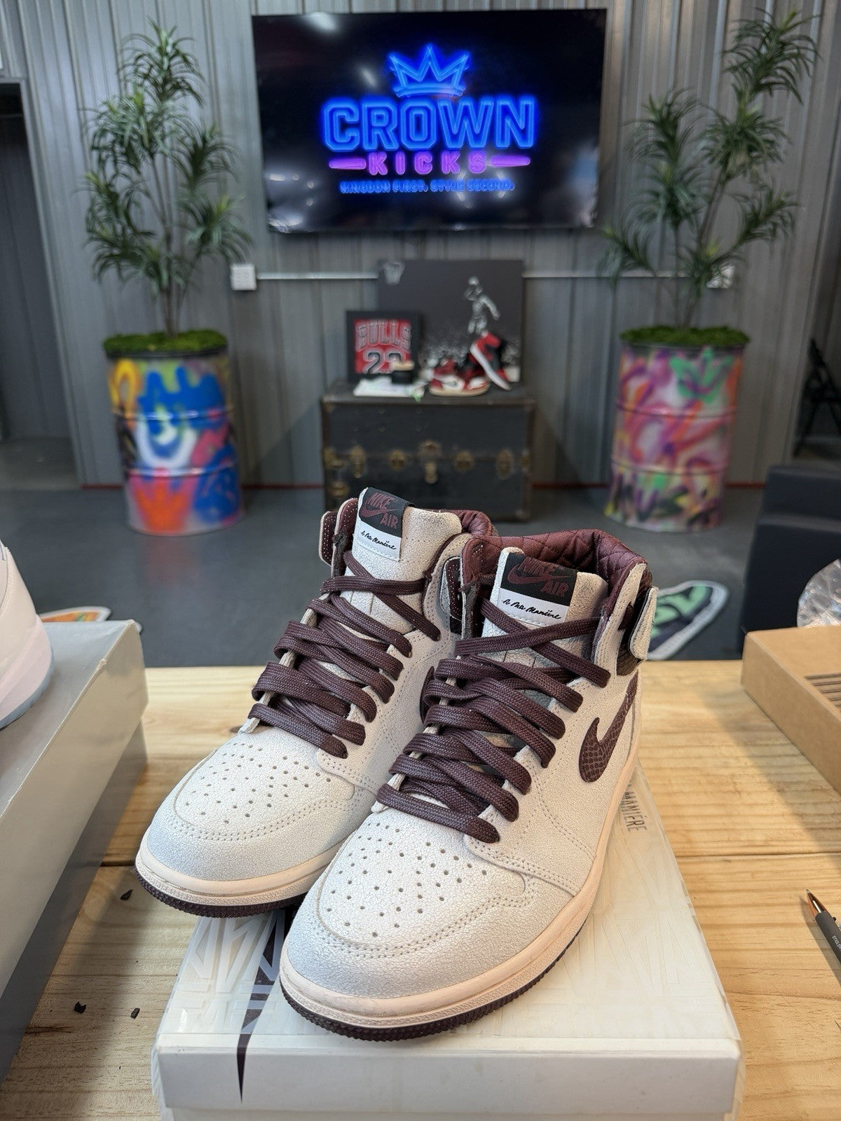 Jordan 1 Retro High OG "A Ma Maniére" DO7097-100 - Men's 8.5 - Used With OG Box