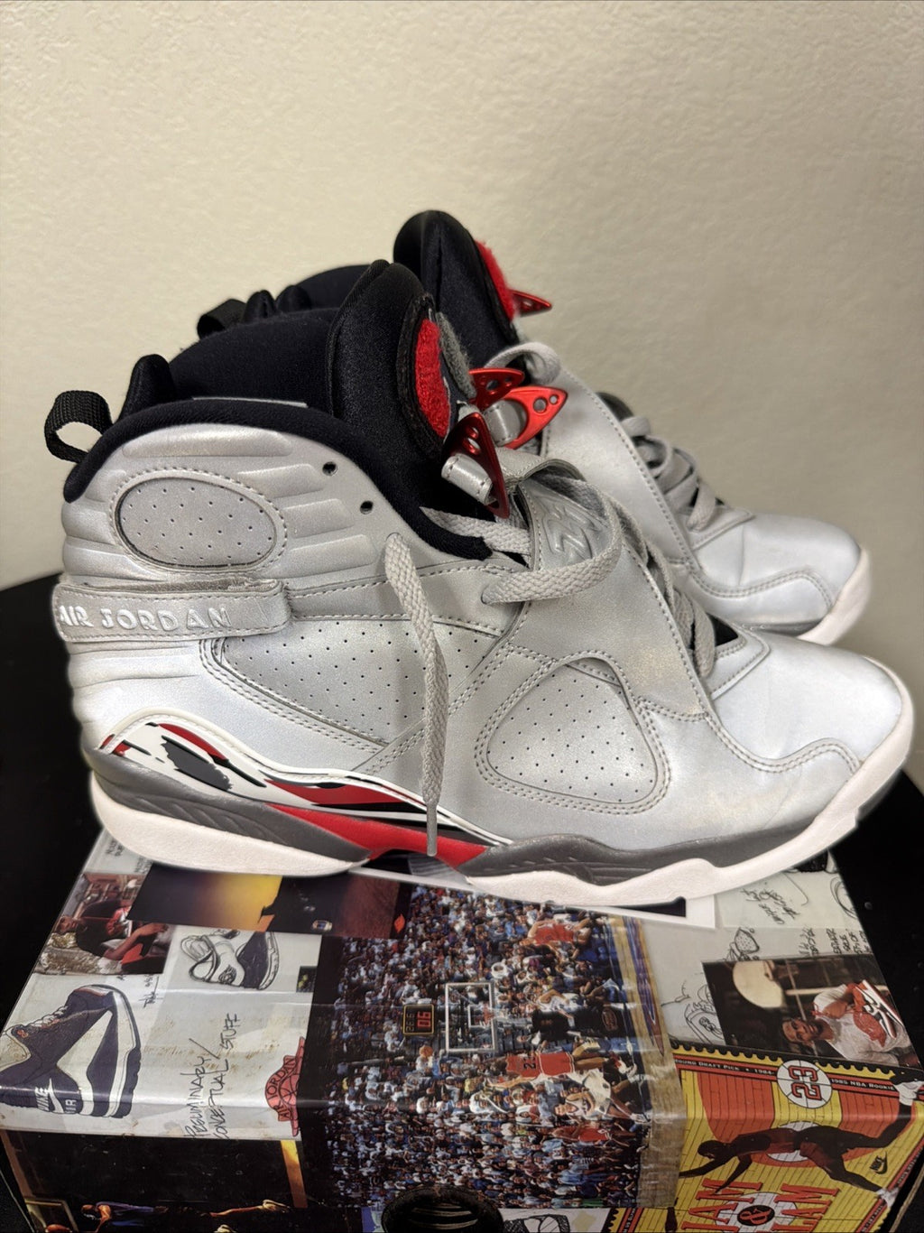 Air Jordan 8 Retro SP “Reflections of a Champion” CI4073-001 9.5 US