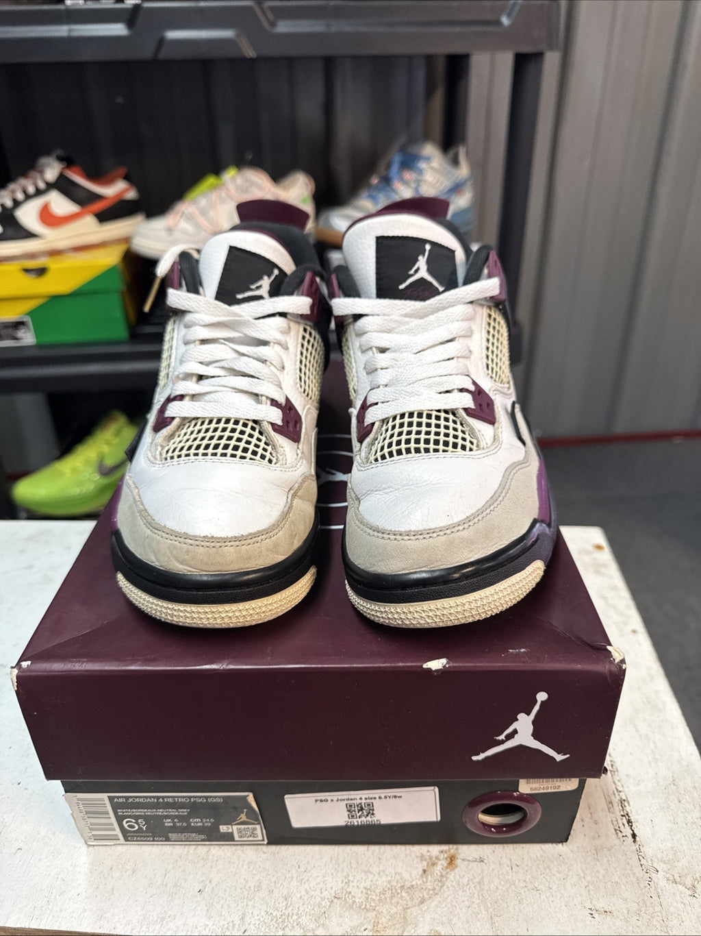 Size 6.5Y - Jordan Paris Saint-Germain x Air Jordan Kids 4 Retro GS