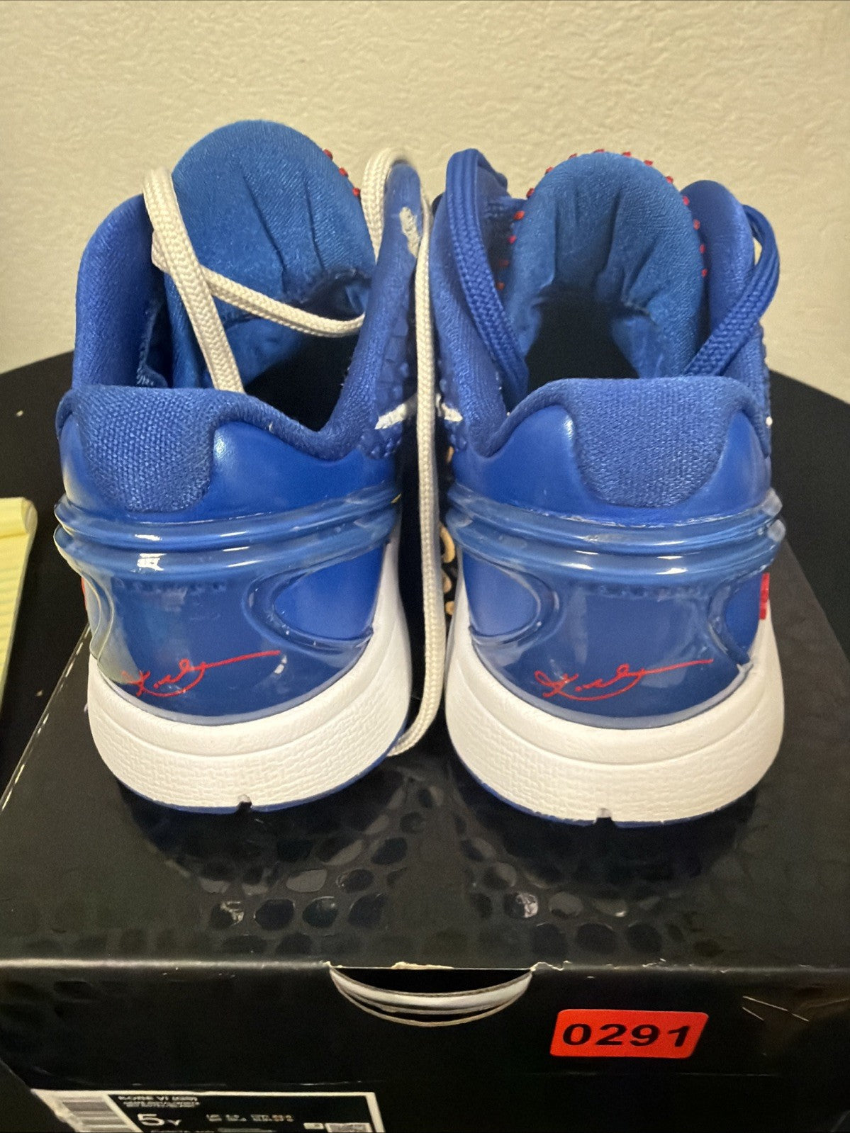 KIDS SIZE 5Y (W/6.5) Nike Kobe 6 Protro Dodgers Basketball Shoes GS FV9676-400