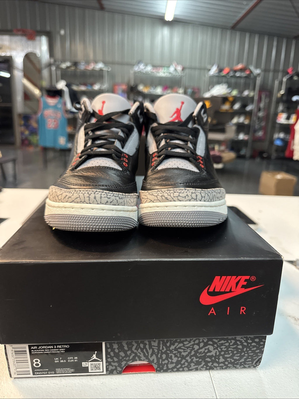 Size 8 - Air Jordan 3 Retro OG 2024 Black Cement