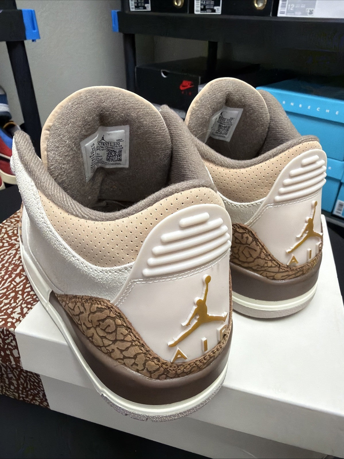 Size 10 Men's Nike Air Jordan 3 Retro Palomino Size (CT8532-102) Clean Condition