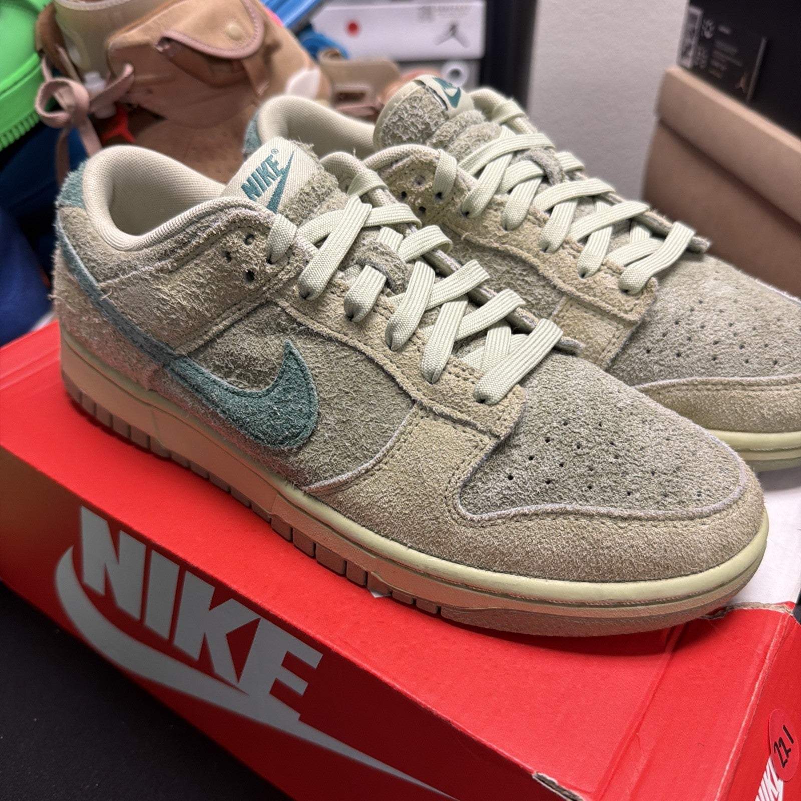 Nike Dunk Low Olive Aura and Oil Green (221)