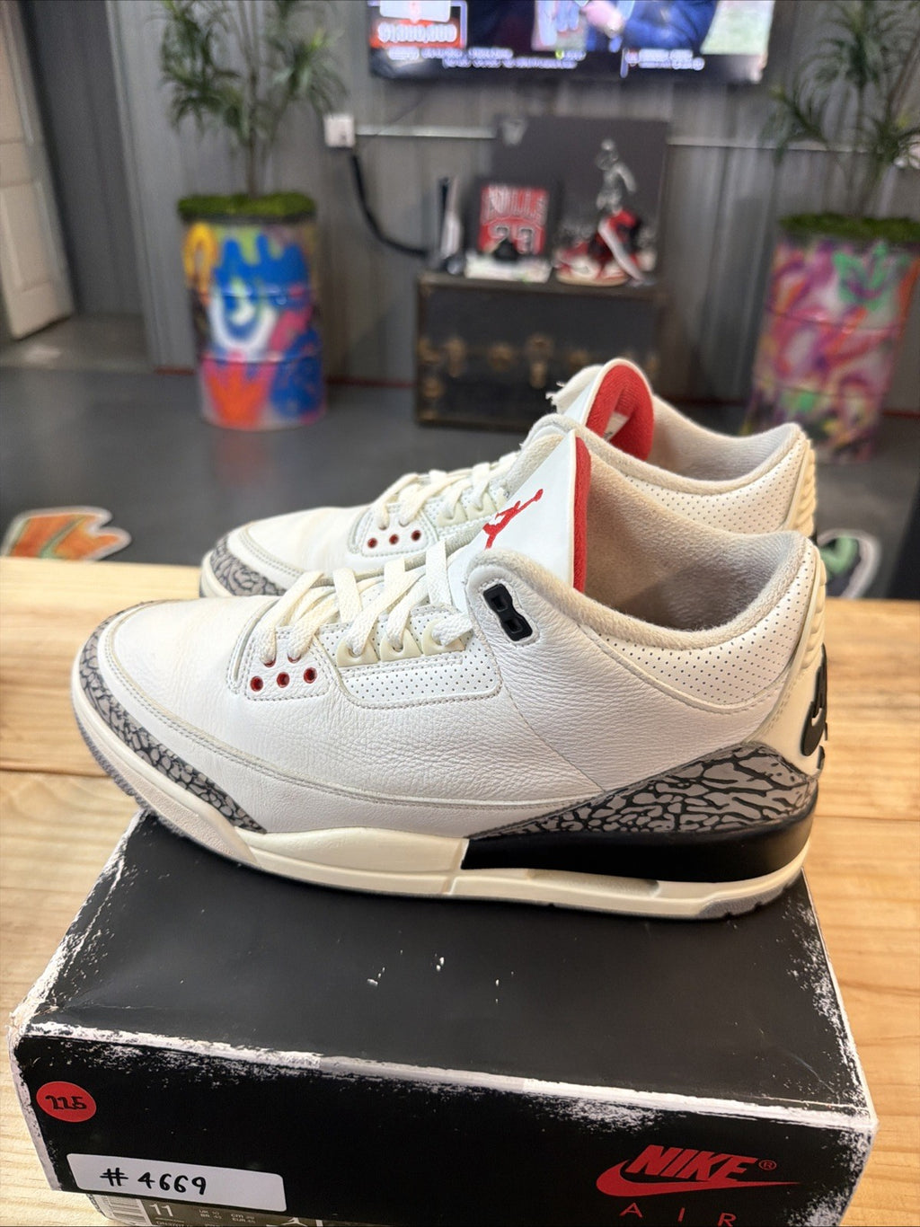 Air Jordan 3 Retro White Cement Reimagined 2023 Style # DN3707-100 Size 11