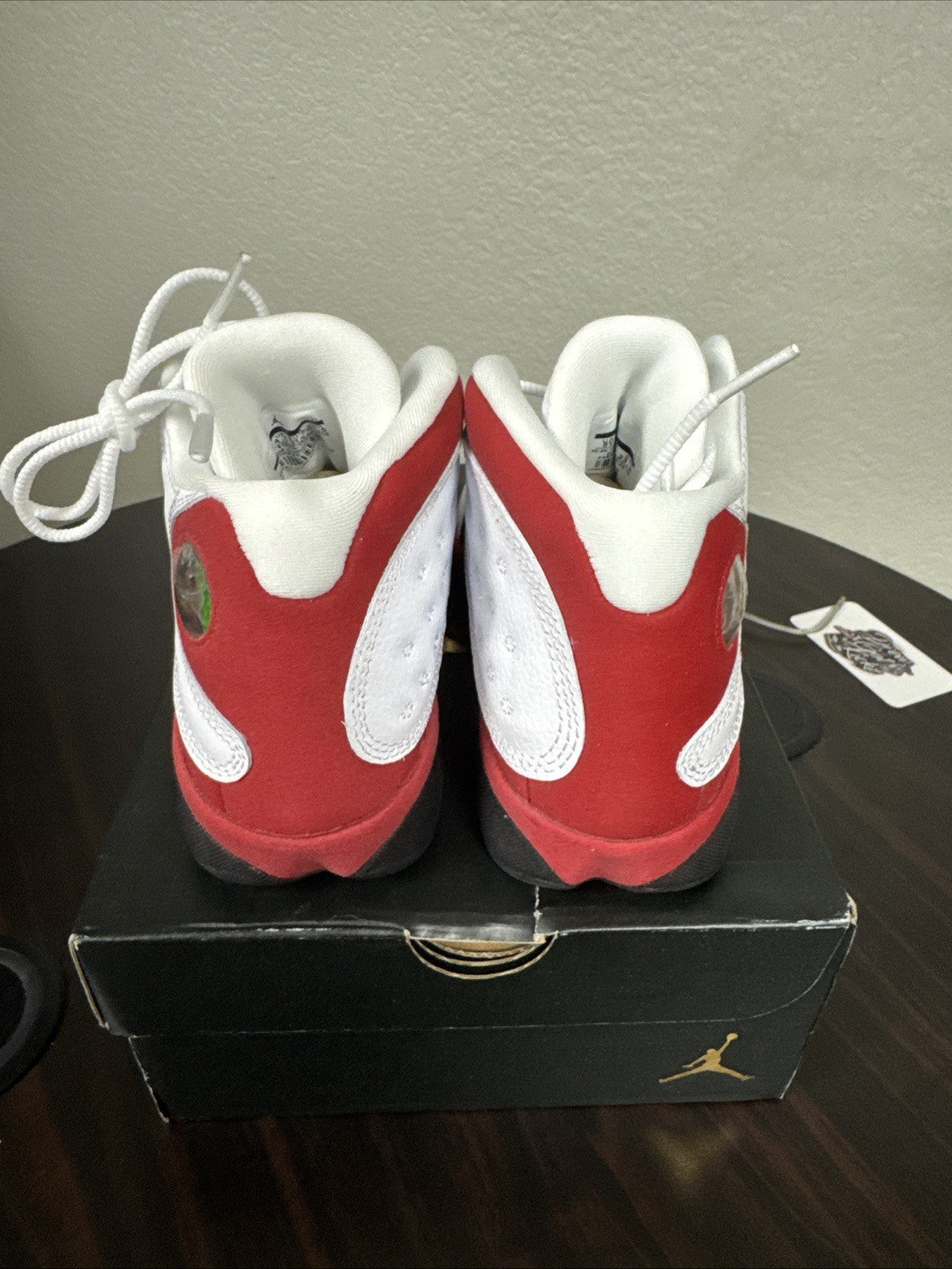 Size 5y - AIR JORDAN 13 RETRO WHITE/BLACK-TRUE RED
