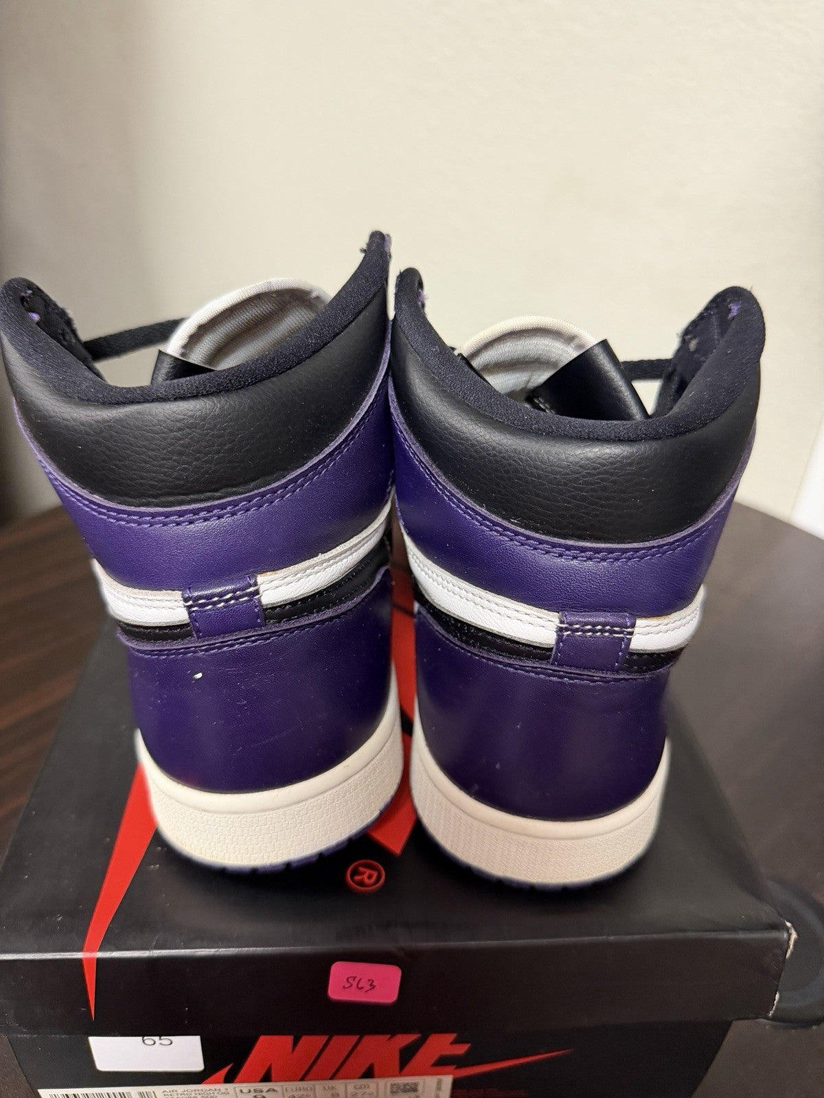 Size 9 - Air Jordan 1 Retro OG High Court Purple