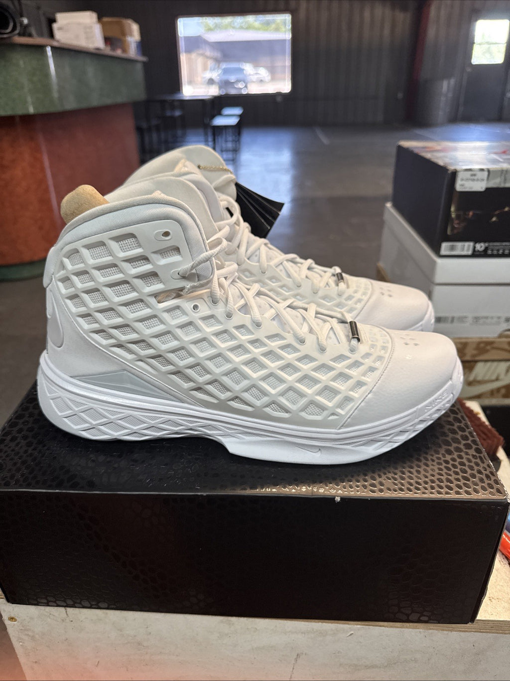 Size 14 - Nike Kobe III Protro Triple White | Topless Box