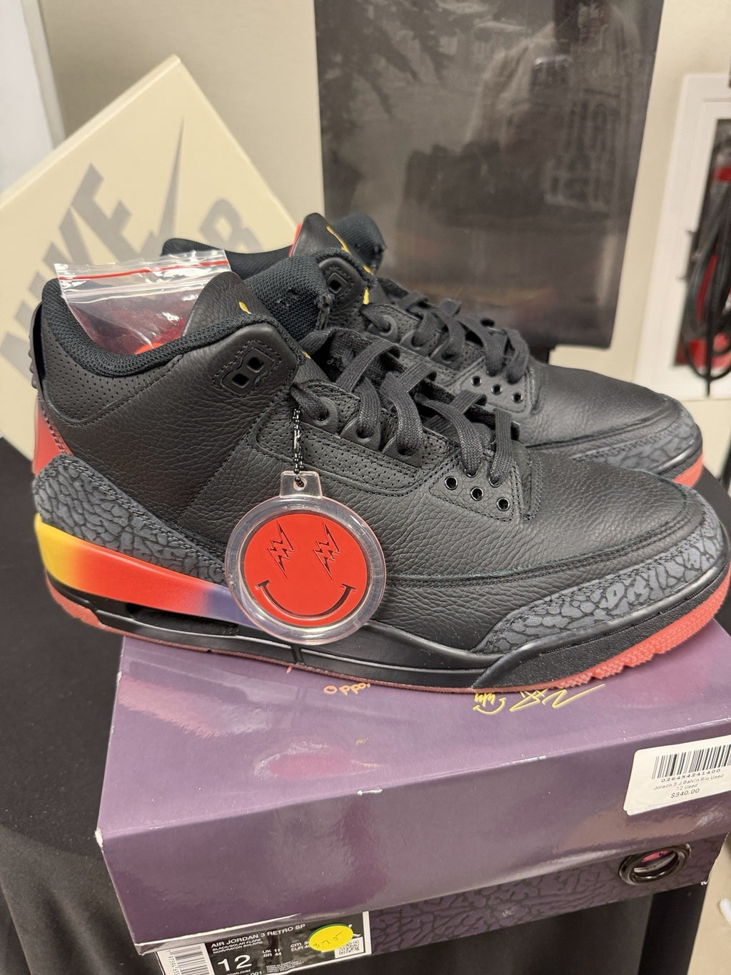 J. Balvin x Air Jordan 3 Retro Rio Size 12