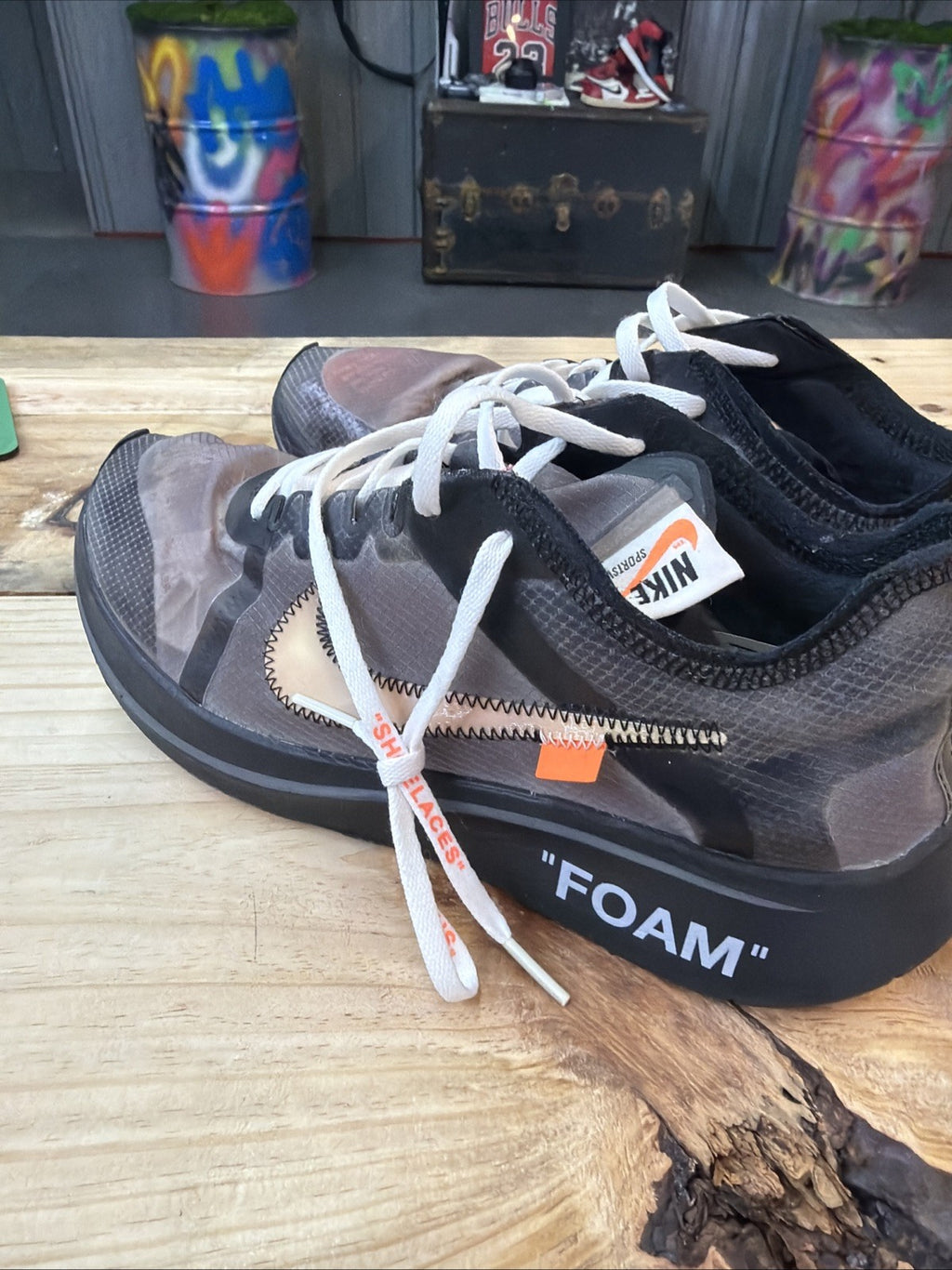 Size 10.5 - Nike Zoom Fly SP x OFF-WHITE Black 2018