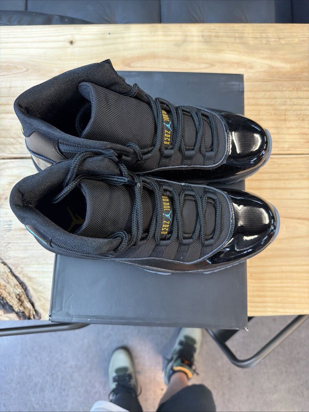 Size 11  AIR JORDAN 11 RETRO GAMMA_BLACK/GAMMA BLUE-BLACK [ CT8012-047 ]