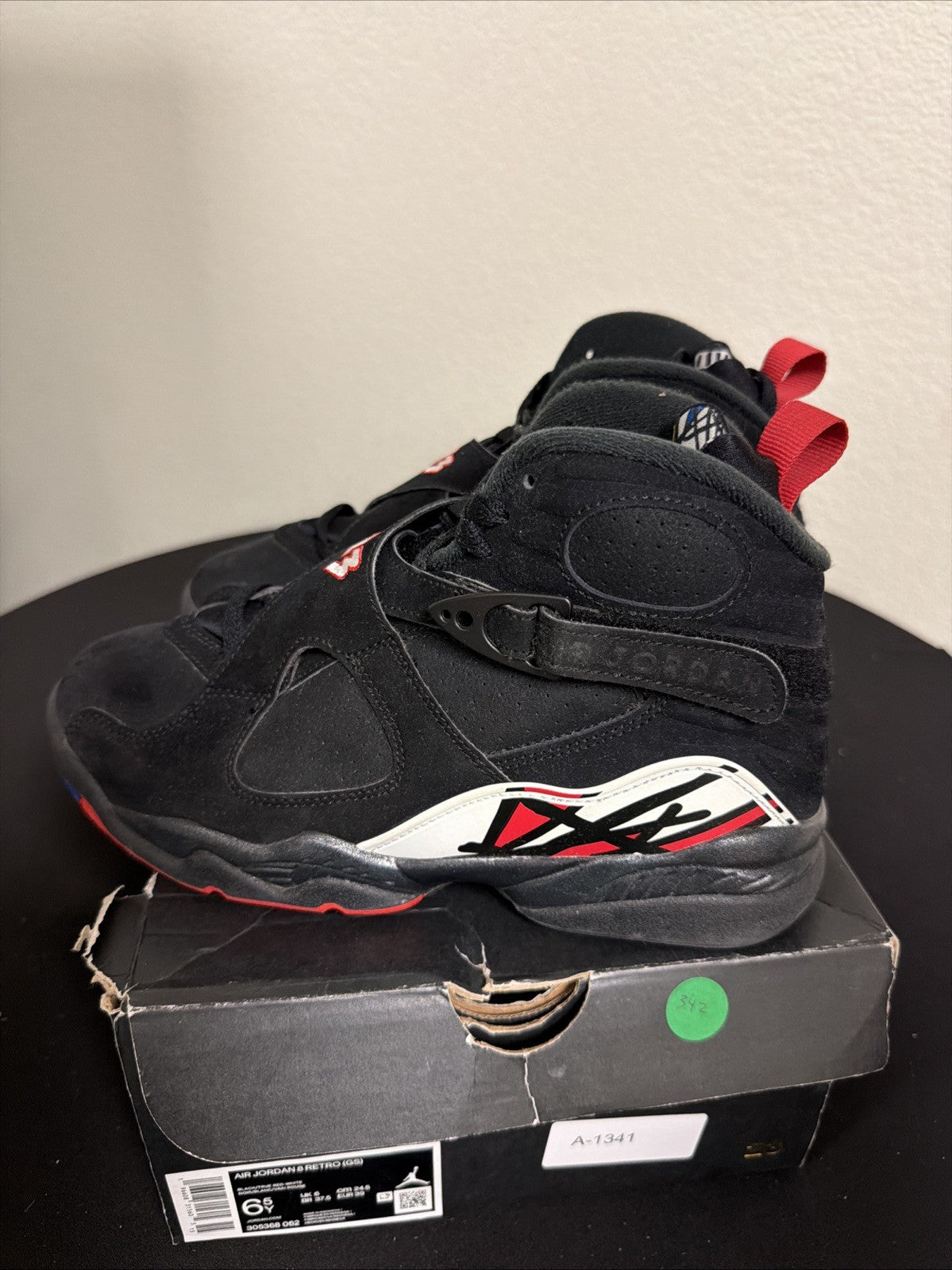 Nike Air Jordan 8 Retro GS Playoff Sneakers 305368-062 Size 6.5Y Or Wmns Size 8