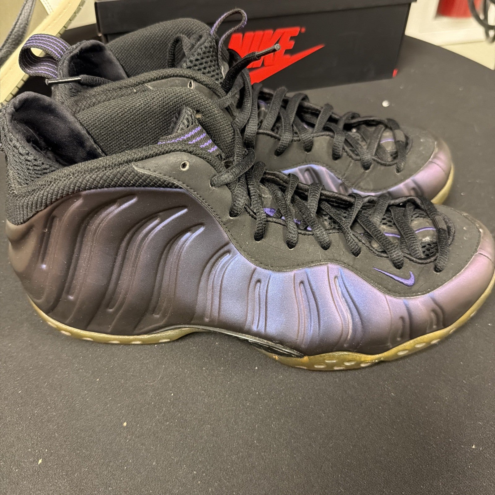 Nike Air Foamposite One 2009 Eggplant Black Purple Sneaker 314996-008