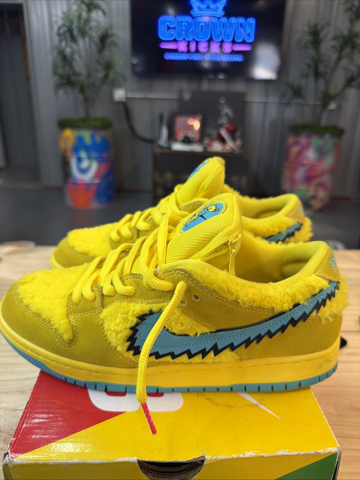 Size 8.5 - Nike Dunk Low SB x Grateful Dead Yellow Bear