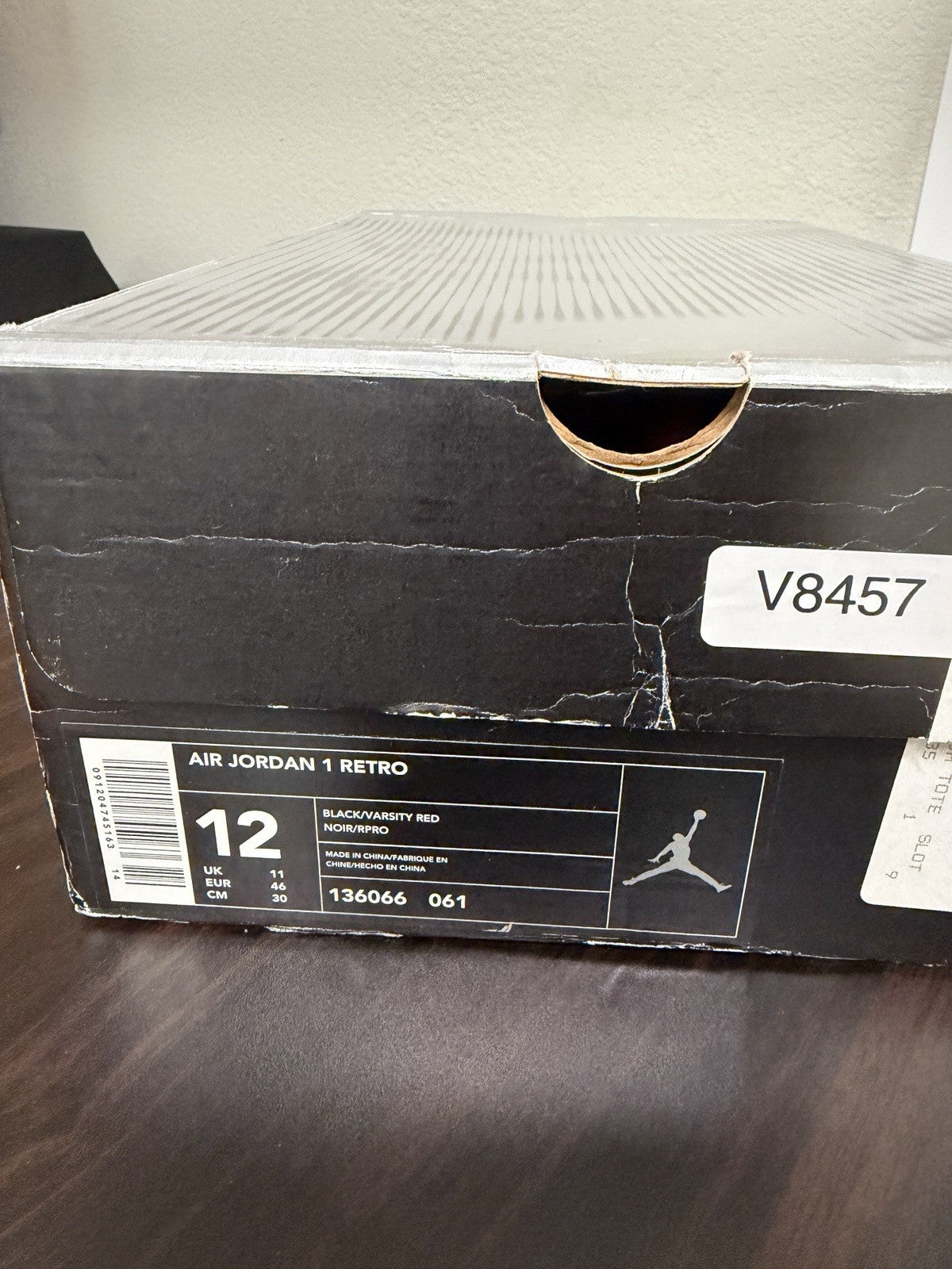 Size 12 - Air Jordan 1 Retro 2001 Bred VNDS