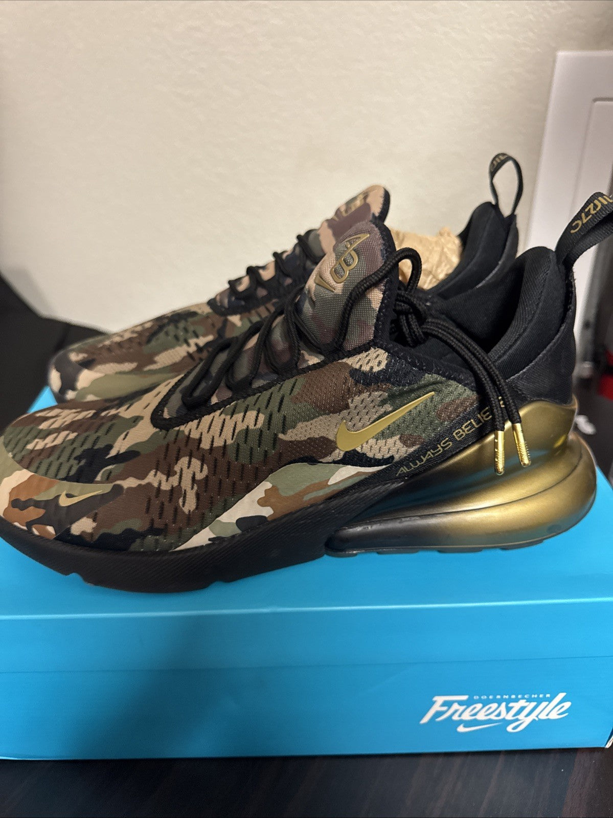 NIKE AIR MAX 270 DOERNBECHER FREESTYLE 2018 CAMO BV7112-001 - SIZE 11.5