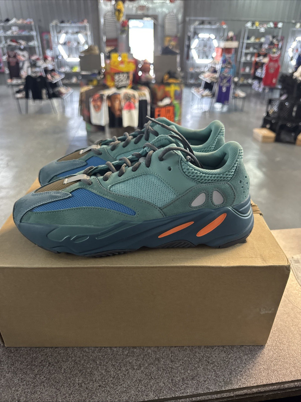 Size 11 - Adidas Yeezy Boost 700 Faded Azure | Wore Once