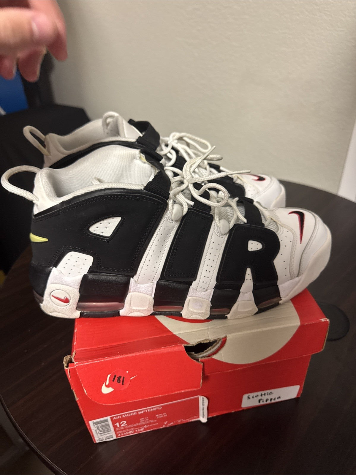 Size 12 - Nike Air More Uptempo '96 DX3356-001 Hoops Leather Basketball Sneakers