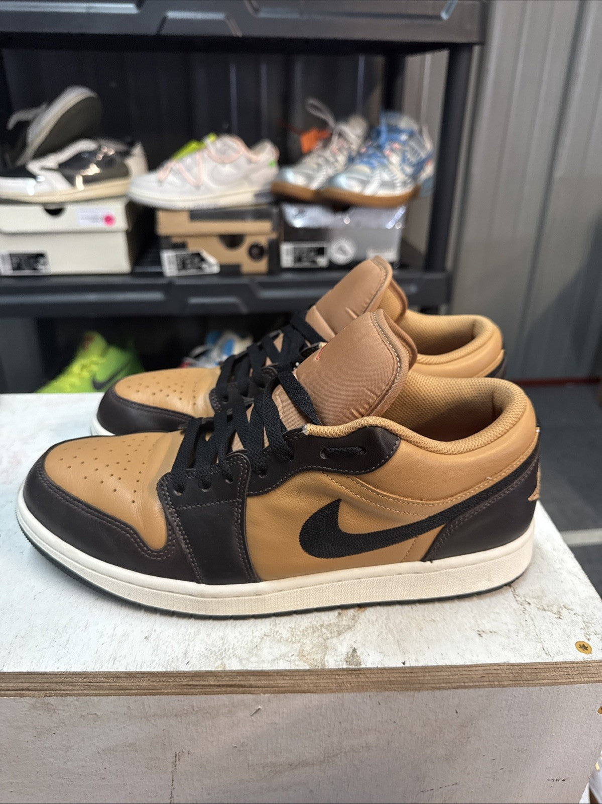 Size 11 - Air Jordan 1 SE Low Flax Baroque Brown | Replacement Box