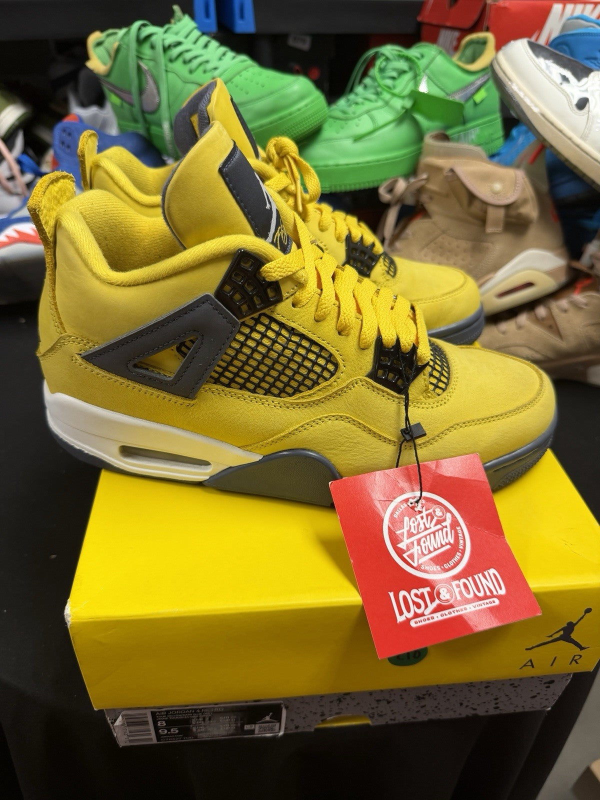 Size 8 - Nike Air Jordan 4 Retro Lightning 2021 Men's Shoes (210)