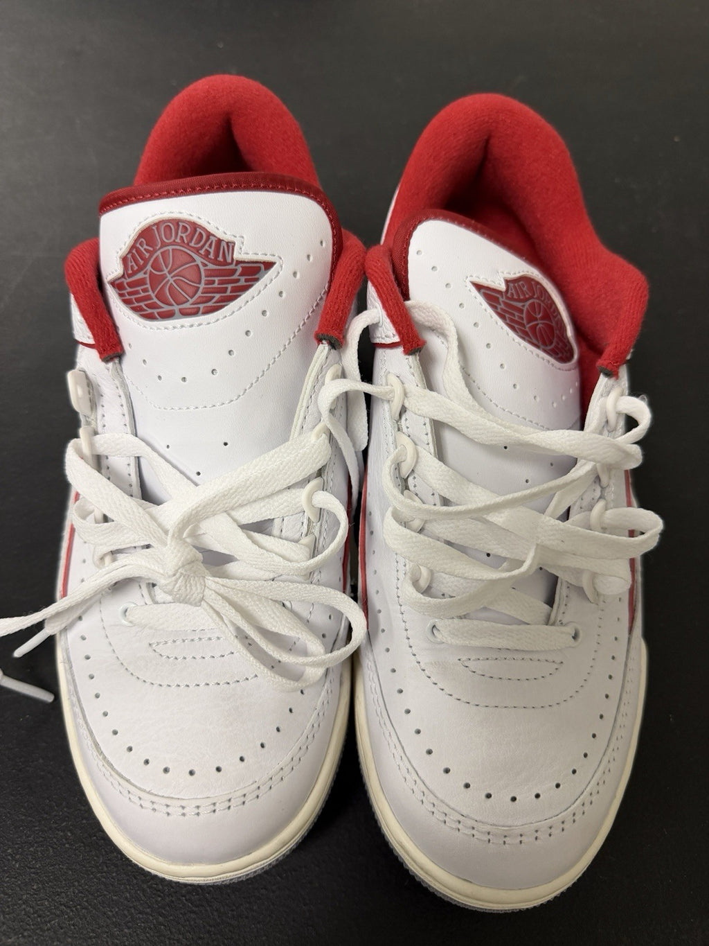 Size 8 - Air Jordan 2/3 White Varsity Red