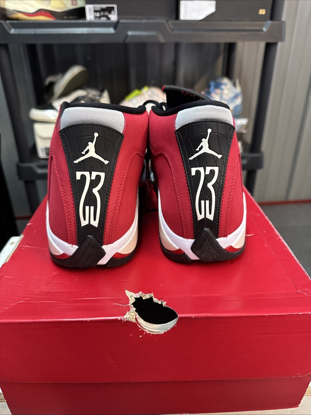 Size 12 - Air Jordan 14 Retro Gym, Red Black Off-White | Worn Once